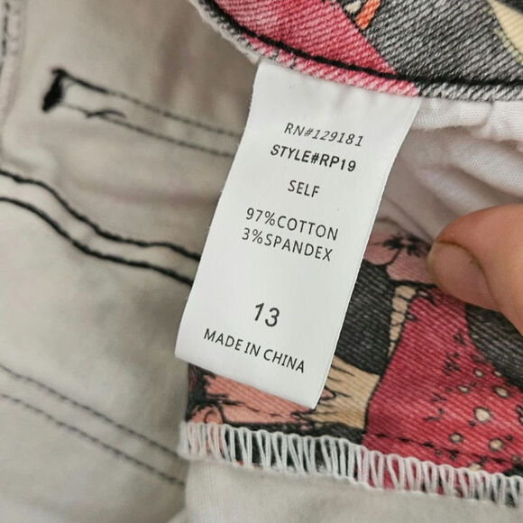 Cottagecore Fairy Magical Funky Boho Vibe With Mushrooms & Floral Wide Leg Pants - Picture 6 of 6